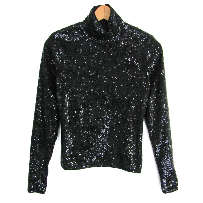 SEE BY CHLOE ワンピース　スパンコール　カットソー　半袖　ブラック SEE BY CHLOE ワンピーススパンコールカットソー半袖ブラック