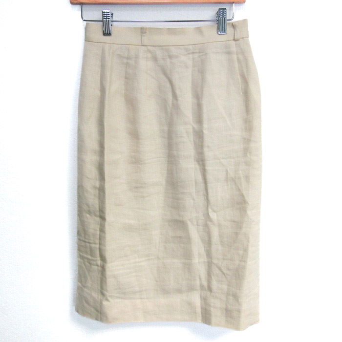 アクアスキュータム リネンスカート リネン100% ブランド ボトムス  