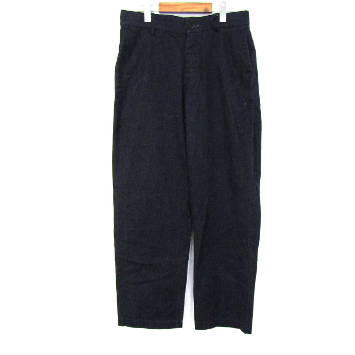 ネストローブ コンフェクト シアサッカー ワイドタックパンツ ネイビー サイズ3 ネストローブ コンフェクト シアサッカー ワイドタックパンツ