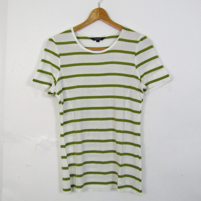 バーバリー 半袖Tシャツ トップス ボーダーT ストレッチ