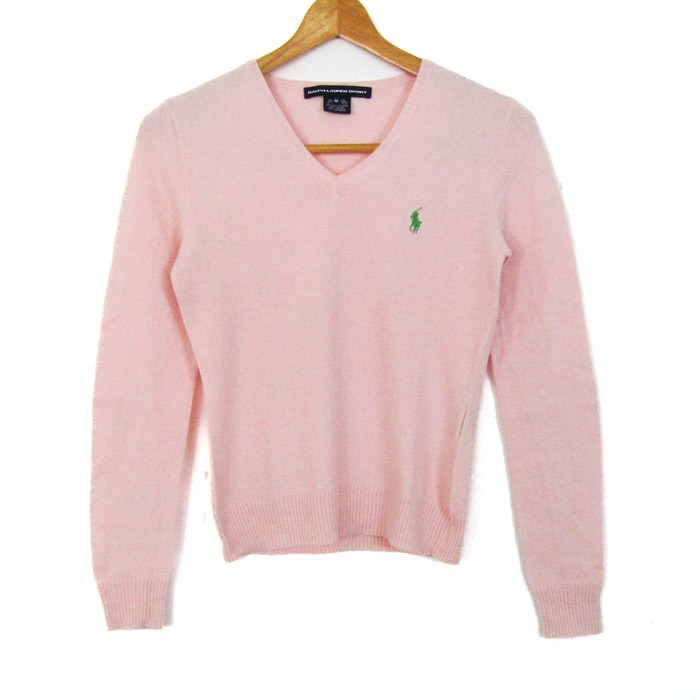 現行　美品　RALPH LAUREN ラルフローレン　スウェット　ピンク　XS 楽天市場】□ ポロ ラルフローレン 前V スウェット トレーナー