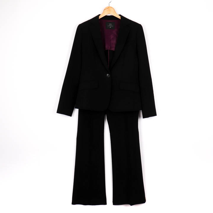 イネド 日本製 パンツスーツ 11 ブラック INED セットアップ - フォーマル