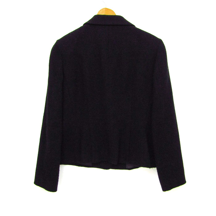 テーラードジャケット ブラウン junashida エレガント ウール混 9号 テーラードジャケット ブラウン junashida エレガント ウール混