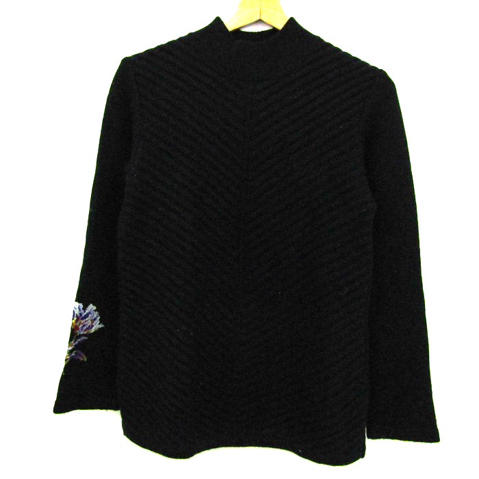 フェイラー ニット トップス 長袖セーター ハイネック カシミヤ混 日本製 レディース バスト86-94サイズ ネイビー FEILER フェイラー ニット トップス 長袖セーター ハイネック カシミヤ