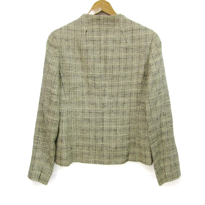 未使用 Aquascutum グリーンラインチェック セットアップ アクア