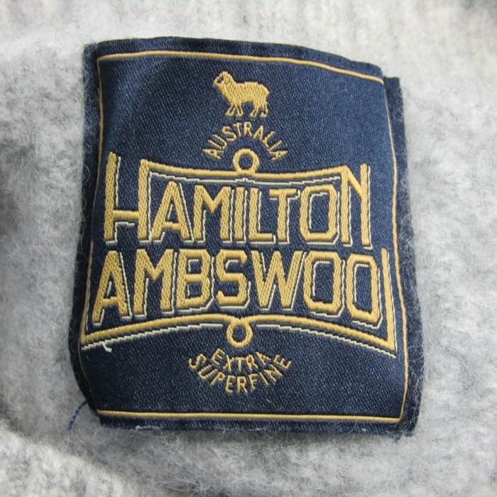 ハミルトンラムズウール ニット 長袖 タートルネック トップス レディース Fサイズ グレー HAMILTON LAMBSWOOL ハミルトンラムズウール ニット 長袖 タートルネック トップス