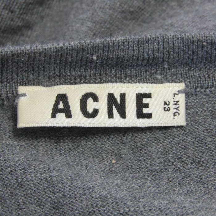 アクネ カーディガン 長袖 メリノウール トップス レディース Sサイズ グレー ACNE rs22228-002.jpg