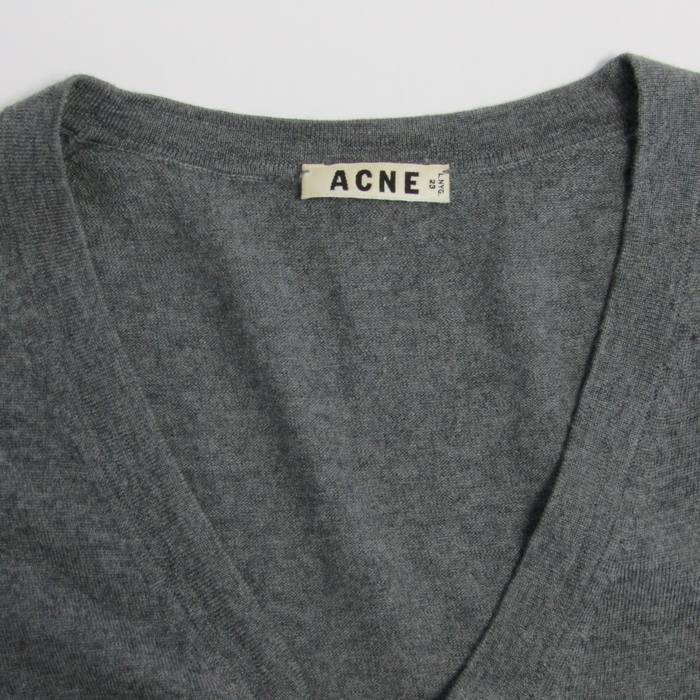 アクネ カーディガン 長袖 メリノウール トップス レディース Sサイズ グレー ACNE ACNE - アクネ カーディガン 長袖 メリノウール トップス