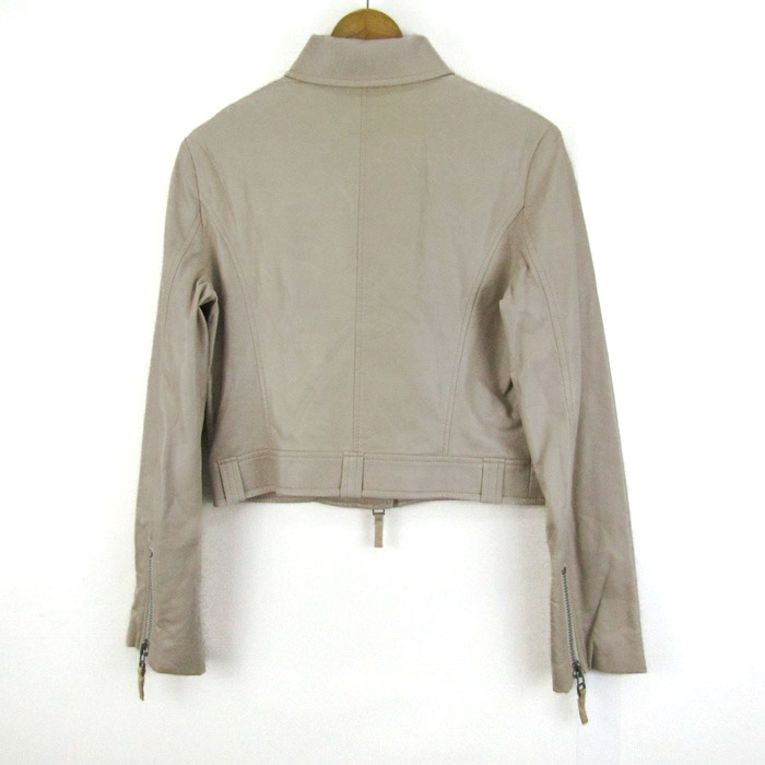 LOUNIE ベージュ レザー ジャケット（新品タグ付） LOUNIE ベージュ レザー ジャケット（新品タグ付） - メルカリ