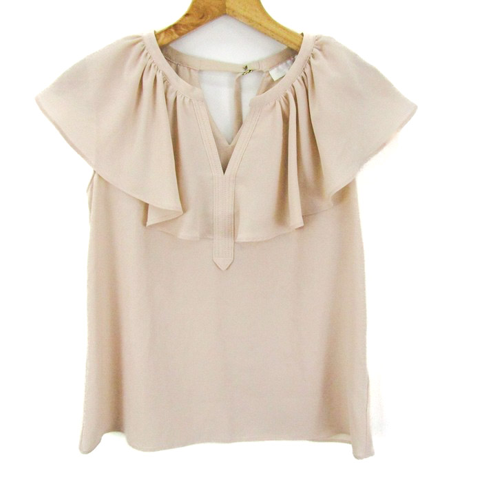 ジルスチュアート ブラウス シャツ トップス ノースリーブ フリル  