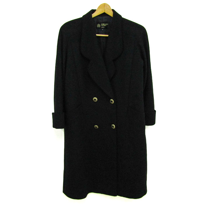 90s イタリア製 ハーディエイミス カシミヤ ウール ステンカラーコート 黒 90s イタリア製 ハーディエイミス カシミヤ ウール ステンカラーコート