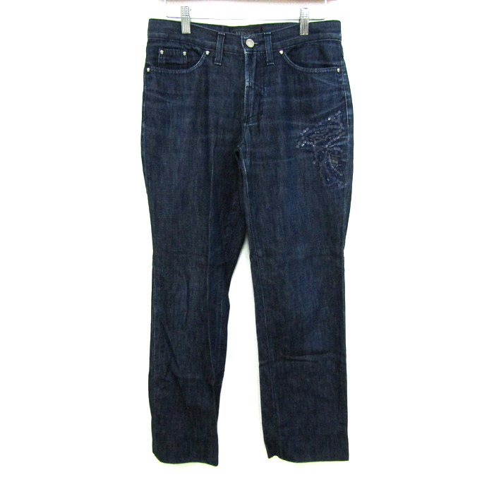 VERSACE ヴェルサーチ デニム ジーンズ ボトムス チェーン付 新品同様 Vintage VERSACE ヴィンテージ ヴェルサーチ メンズ ワイドデニム