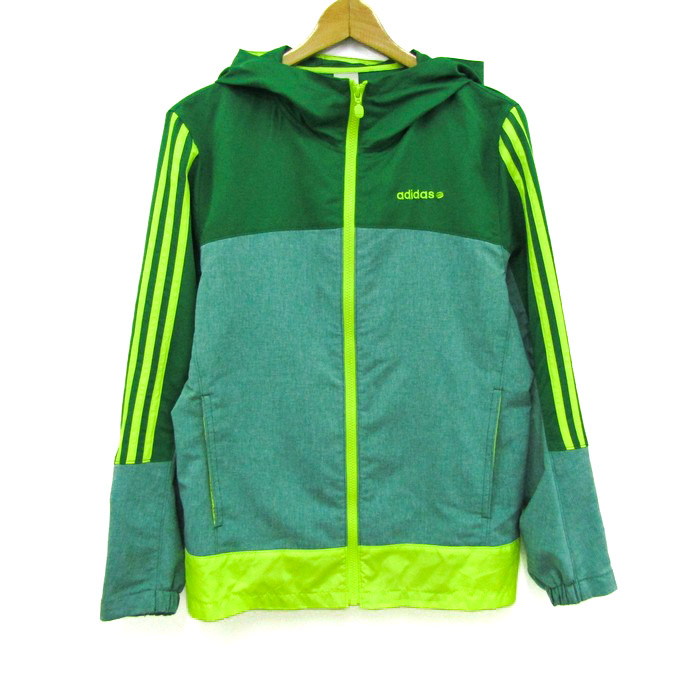 adidas ジップアップジャケット イエロー/グリーン アディダス adidas