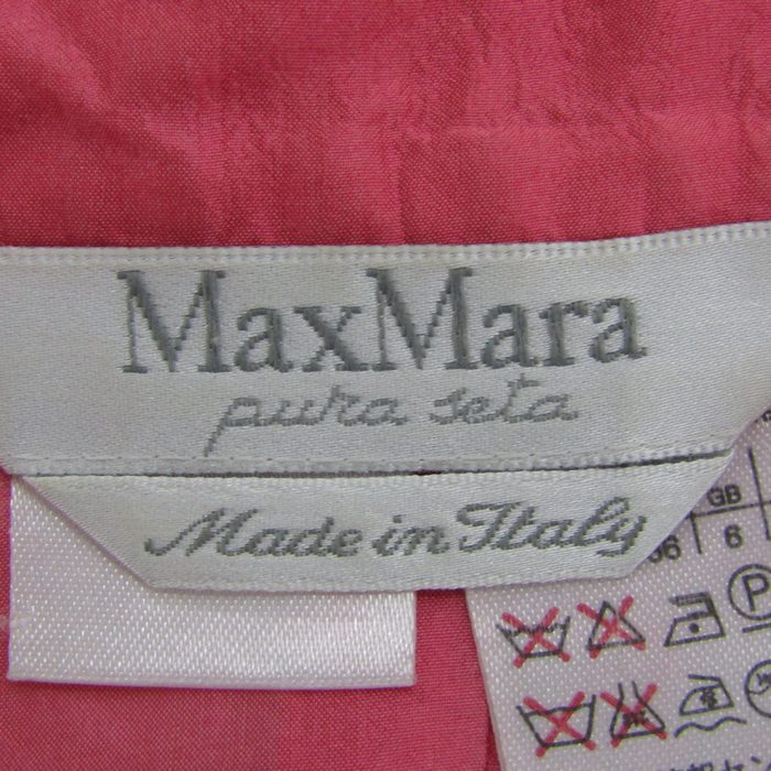 マックスマーラ 半袖シャツ シルク トップス レディース 38サイズ ピンク系 MAX MARA pura seta マックスマーラ 半袖シャツ シルク トップス レディース 38
