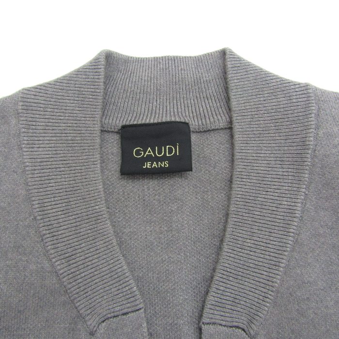 ガウディ カーディガン ガウン 長袖 ブランド トップス レディース Sサイズ グレー系 GAUDi ガウディ カーディガン ガウン 長袖 ブランド トップス