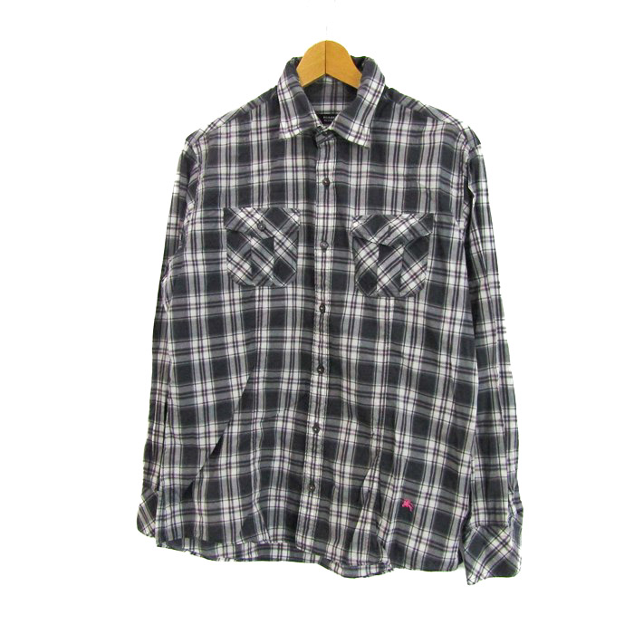 アクア様専用 BLACK LABEL チェック柄長袖カットソー