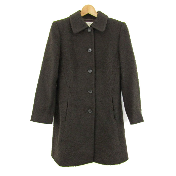 TRUSSARDI トラサルディ 42 黒 大きいサイズ コート 毛100% TRUSSARDI トラサルディ 42 黒 大きいサイズ コート 毛100%