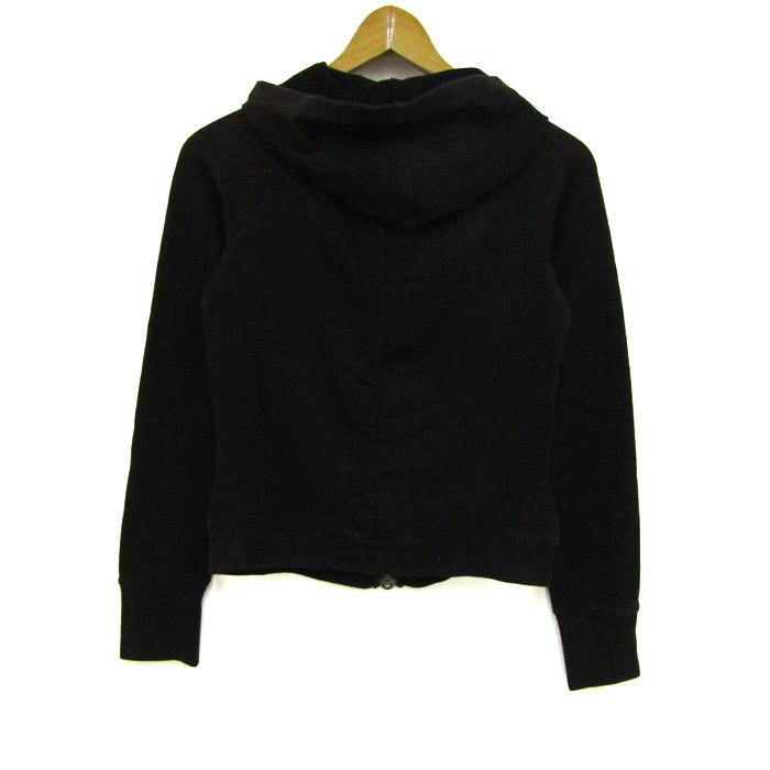 アルマーニエクスチェンジ パーカー トップス ジップアップ スウェット レディース Sサイズ ブラック ARMANI EXCHANGE ARMANI EXCHANGE トレーナー スウェット 「A|X アルマーニ