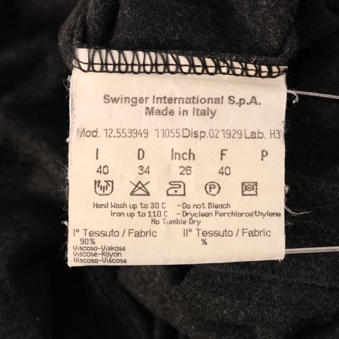 フェンディ 半袖Tシャツ 胸ポケット クルーネック 無地 トップス イタリア製 レディース 40(ITL)サイズ グレー FENDI 【中古】