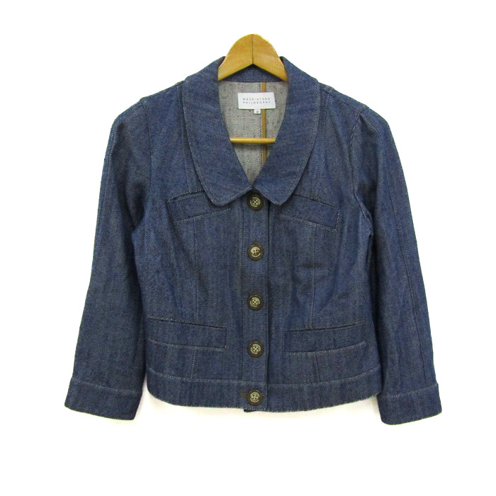Theory - セオリー ノーカラージャケット アウター オープンカーディガン 未使用品 レディース Sサイズ 白×黒 theory セオリー ノーカラージャケット アウター オープンカーディガン