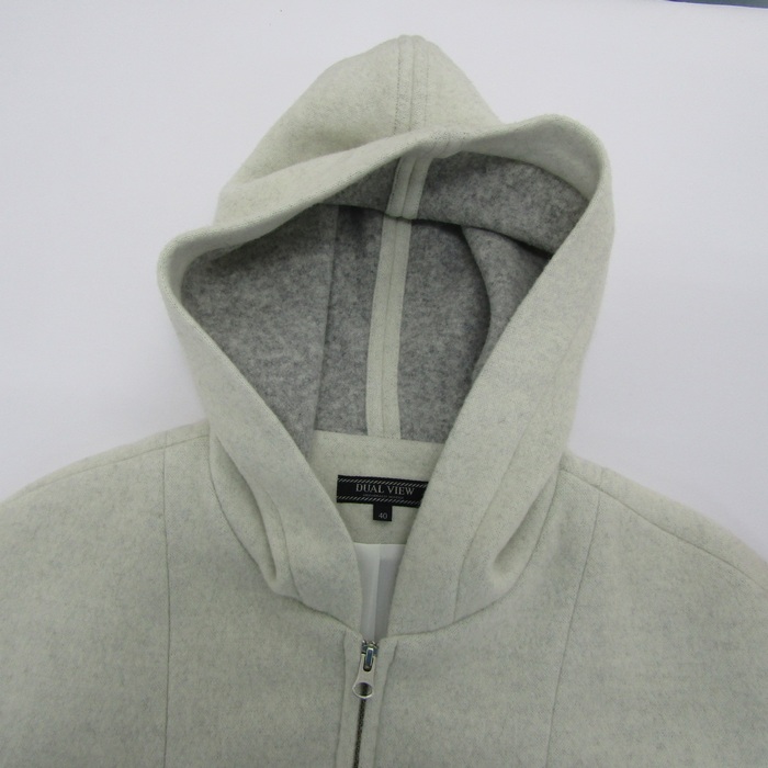 DUAL VIEWニットジャケットオフ白 Ｍサイズ新品 DUAL VIEWニットジャケットオフ白 Mサイズ新品 DUAL VIEWニット