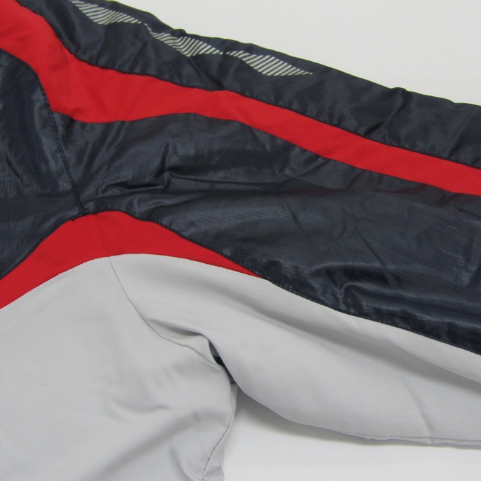 UMBRO ピステ・ウィンドブレーカー Mサイズ ブラック/レッド 90s UMBRO 赤 ナイロンジャケット トレーニングウェア プル