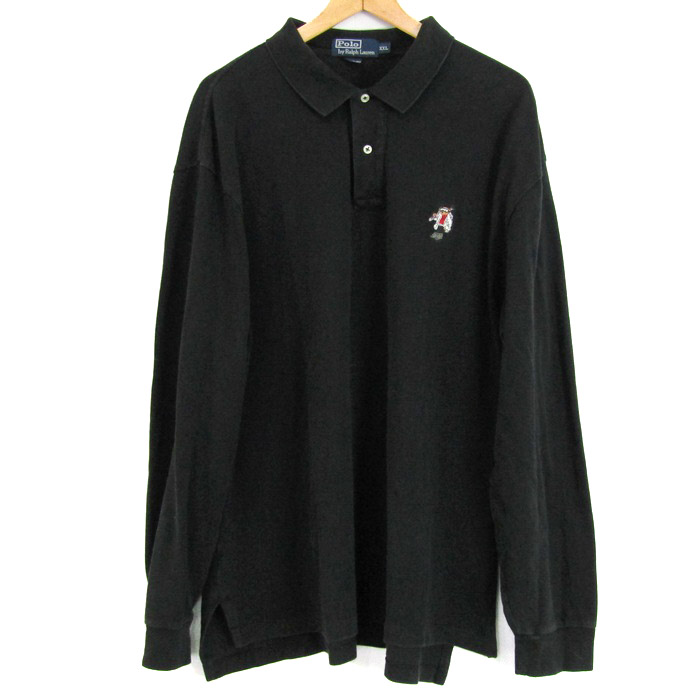 PUMA GOLF 長袖ポロシャツ ベージュ/ブラック ポロシャツ 長袖 プーマ