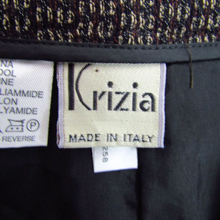 Krizia クリツィア ブラウン プリーツロングスカート タグ付き イタリア Krizia クリツィアブラウン プリーツロングスカートタグ付きイタリア