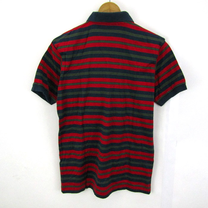 超希少 90s イヴ サンローラン コットン 長袖 ポロシャツ ボーダー 福助 80s-90s “Yves Saint Laurent” polo shirt 80年代 90年代 イヴ