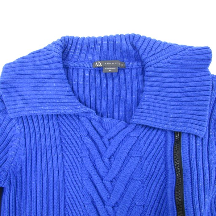 新品未使用 アルマーニエクスチェンジ ジップアップカーディガン XS ARMANI EXCHANGE アルマーニ エクスチェンジ ジップアップ