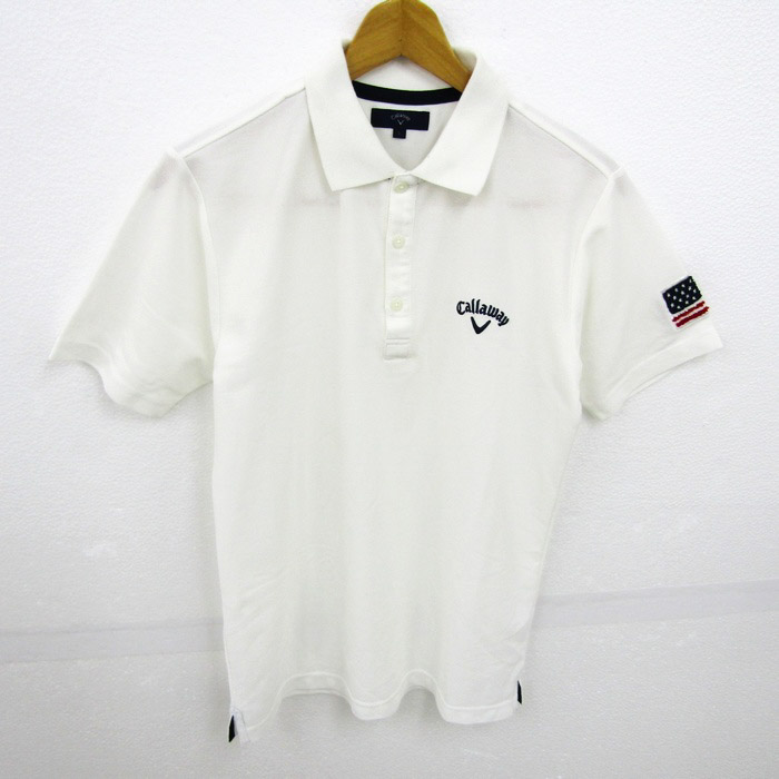 Callaway ホワイト ポロシャツ Lサイズ