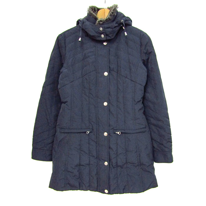 ARMANI JEANS - アルマーニ・ジーンズ ダウンジャケット ジャンパー アウター ダウンコート レディース USA4サイズ ネイビー ARMANI JEANS アルマーニ・ジーンズ ダウンジャケット ジャンパー アウター