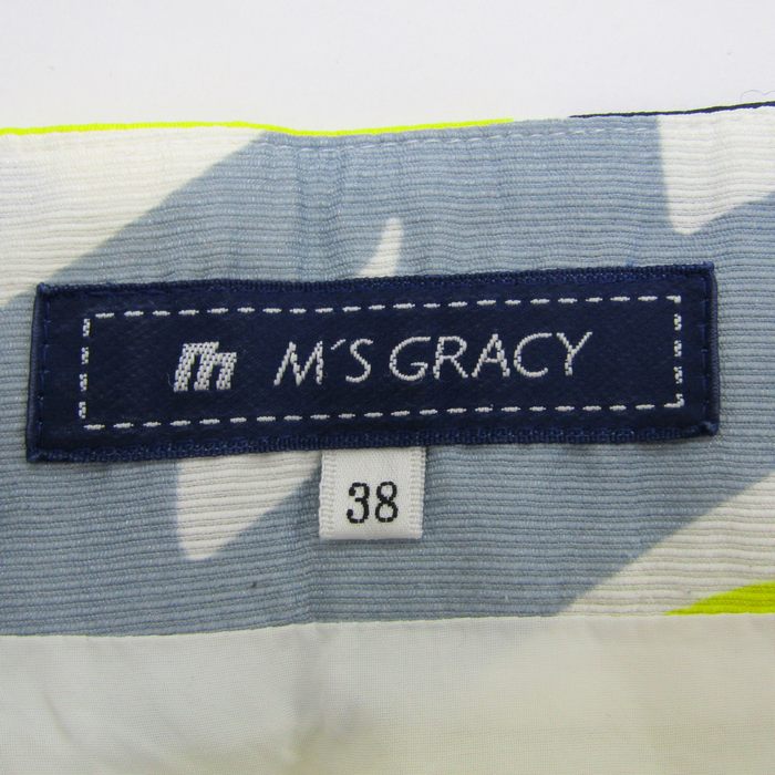 エムズグレイシー スカート ボトムス フレア 花柄 日本製 レディース  