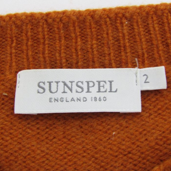 サンスペル セーター クルーネック ウール トップス メンズ 2サイズ ブラウン系 SUNSPEL サンスペル セーター クルーネック ウール トップス メンズ 2