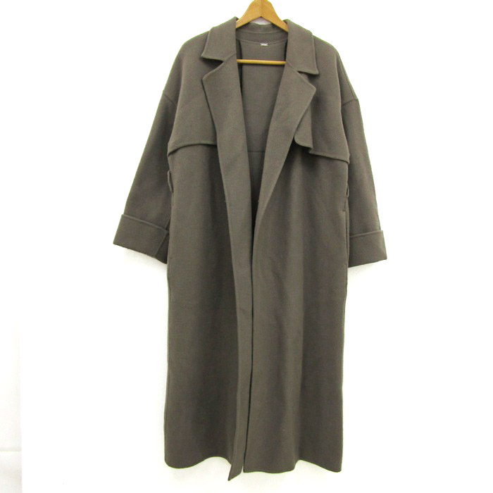 ミラオーウェン チェスターコート ウール混 アウター ベルトなし