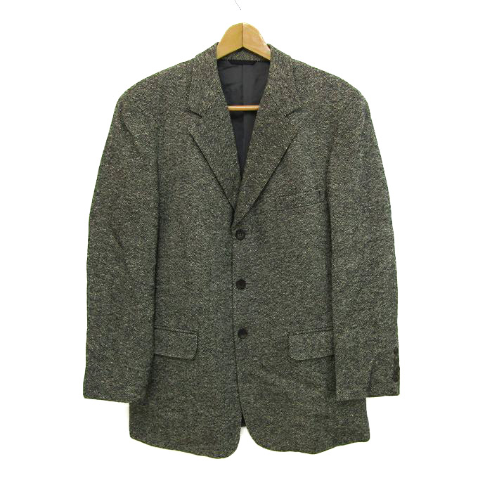 【美品】ディオール Dior ツイードテーラードジャケット 9号　M DIOR / テーラードジャケット / ツイード / グレー /Mサイズ