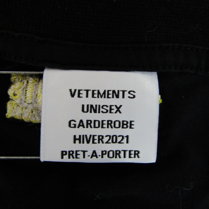 ヴェトモン 半袖Tシャツ 20AW UAH21TR618 ワールドツアーロゴプリント