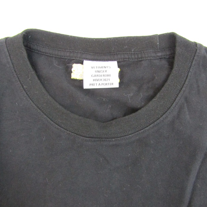 ヴェトモン 半袖Tシャツ 20AW UAH21TR618 ワールドツアーロゴプリント