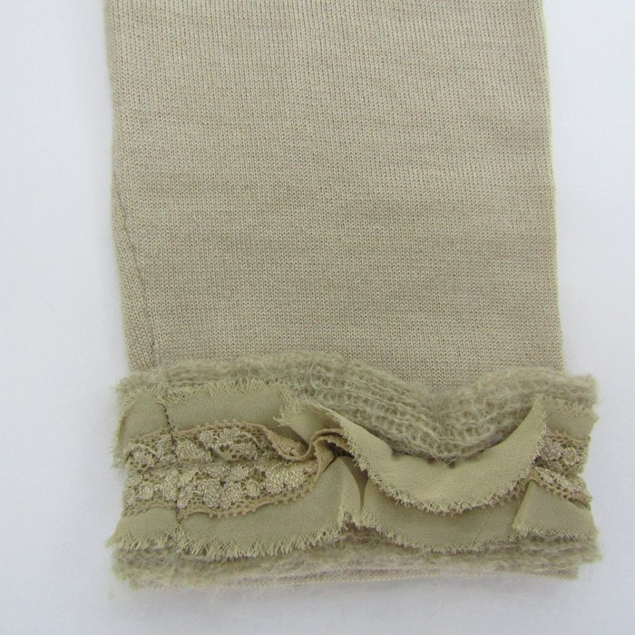 エムプルミエフリル付きベージュジャケット