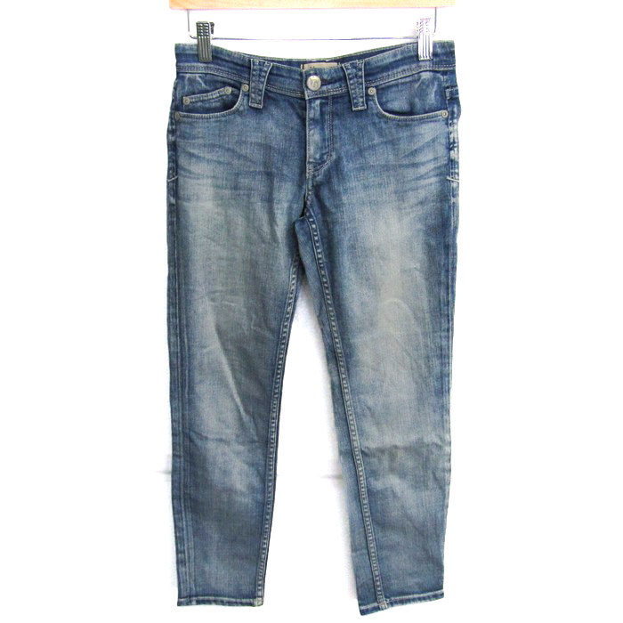 ヤヌーク　MICHEL ヴィンテージ加工　ストレッチ　デニムパンツ　W32 美品 美品】ヤヌークMICHEL ストレッチ デニムパンツ W32 ライト