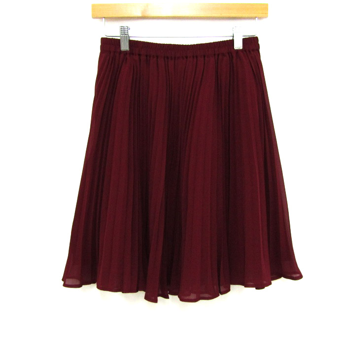 ジャスグリッティー　ワインレッドスカート JUSGLITTY - ☆ジャスグリッティー☆フラワージャガードスカート