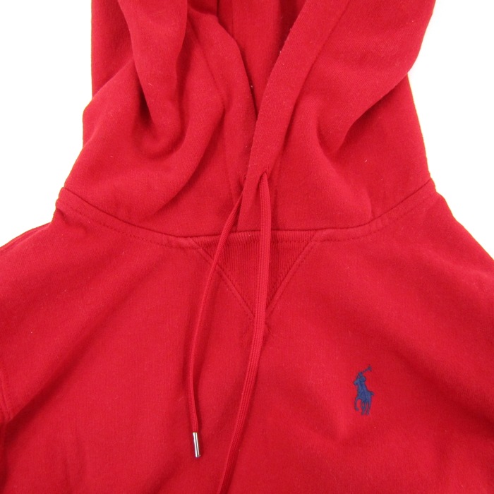 ポロラルフローレン パーカー トップス プルオーバー スウェット 裏起毛 レディース XSサイズ レッド POLO RALPH LAUREN ポロラルフローレン パーカー トップス プルオーバー スウェット