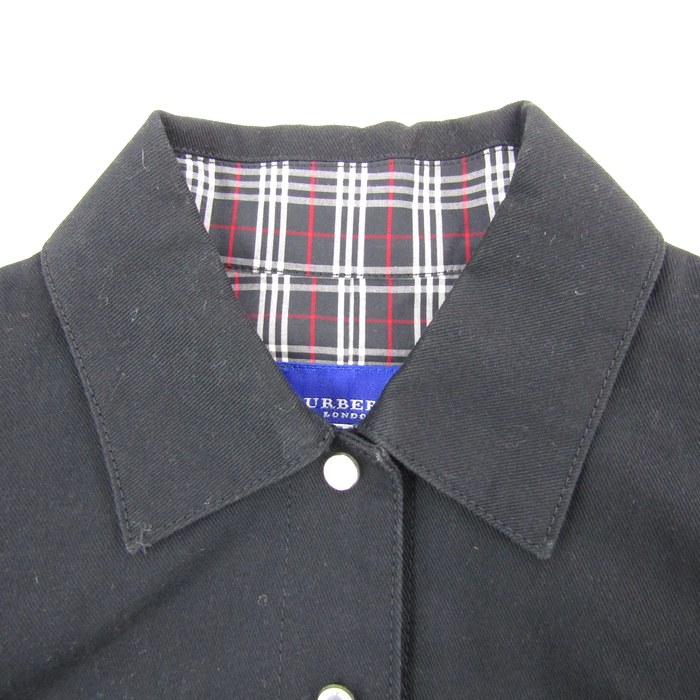 【BURBERRY BLUE LABEL】ホースマーク襟裏袖裏チェックジャケット BURBERRY BLUE LABEL】ホースマーク襟裏袖裏チェックジャケット 【公式
