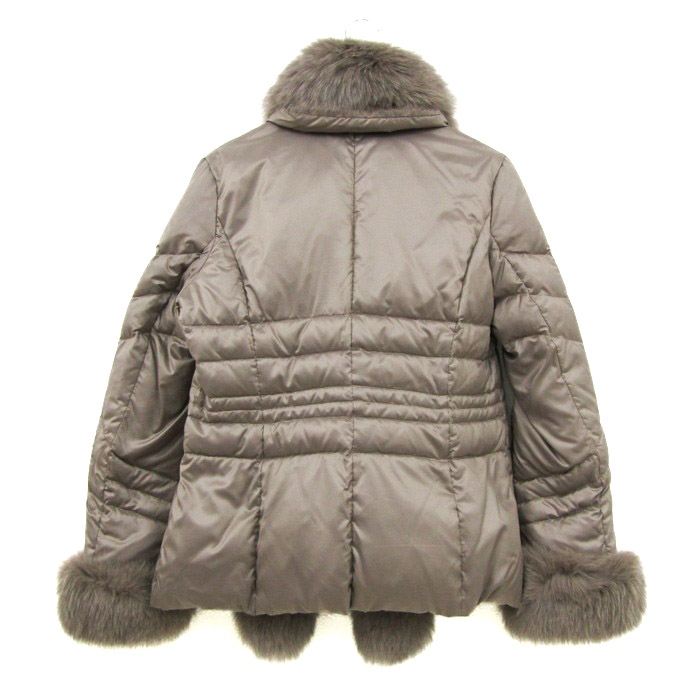 カーラ ダウンジャケット ジャンパー 大きいサイズ フォックスファー