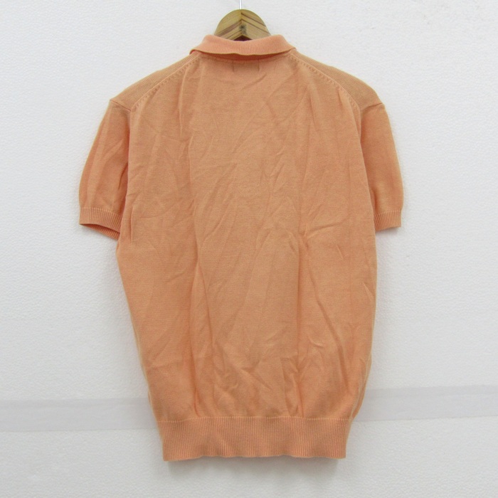 美品　FRED PERRY　半袖ポロシャツ　サマーニット　オレンジ　M 日本製 美品 FRED PERRY 半袖ポロシャツ サマーニット オレンジ M 日本
