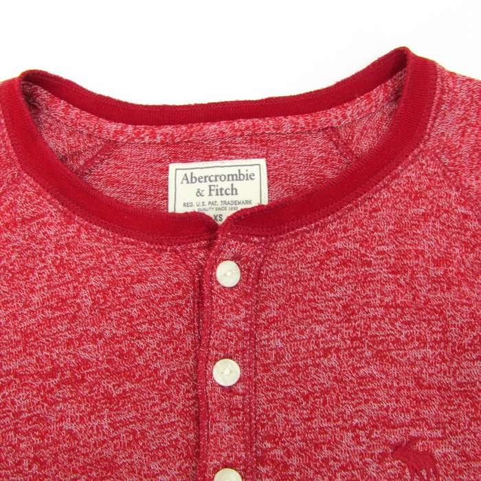 アバクロンビー＆フィッチ 長袖Tシャツ ヘンリーネック トップス
