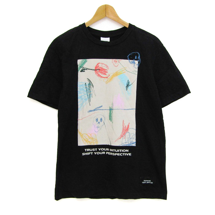 ザラ 半袖Tシャツ クルーネック プリント REFRAME YOUR MINDSET
