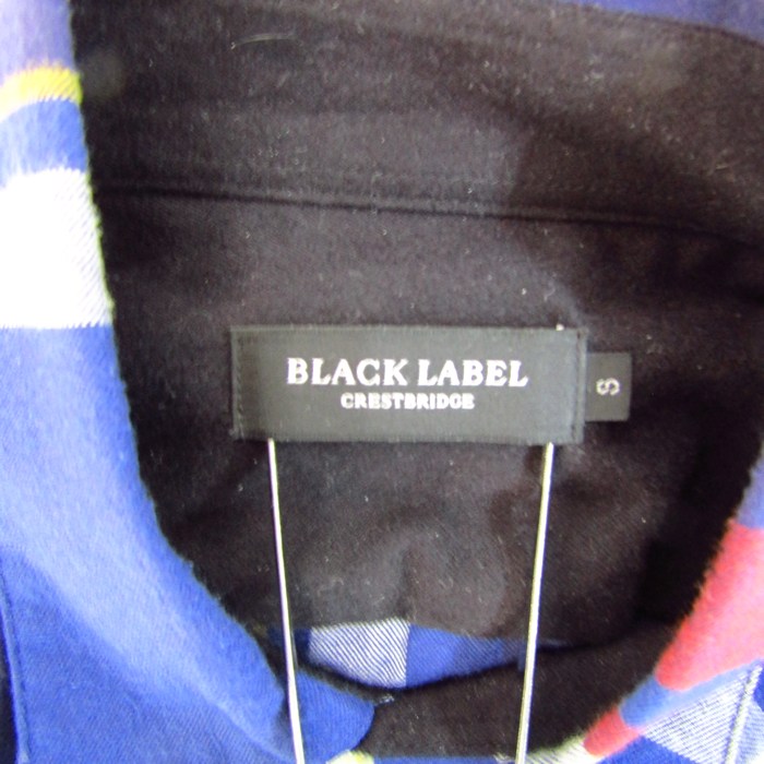 【新品タグ付き】ブラックレーベルクレストブリッジ サイドチェック長袖TシャツLL 1100951P5456409001