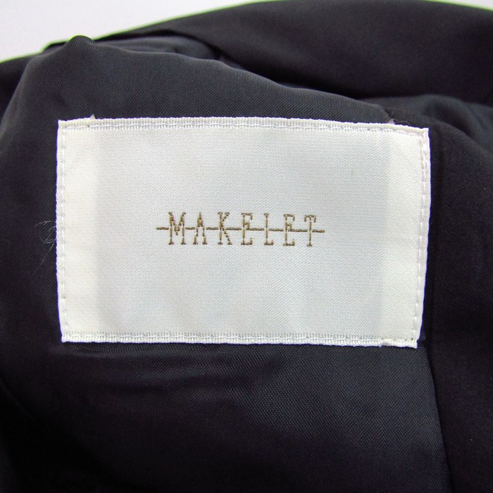 MAKELET - メイクレット ブルゾン ジャケット 未使用 中綿 アウター 黒 レディース 9ARサイズ ブラック MAKELET メイクレット ブルゾン ジャケット 未使用 中綿 アウター 黒