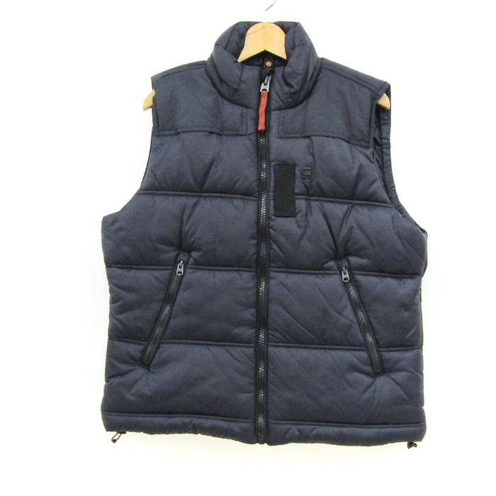 ジースターロウ G‐STAR RAW XL ダウン ベスト ブルー ネイビー